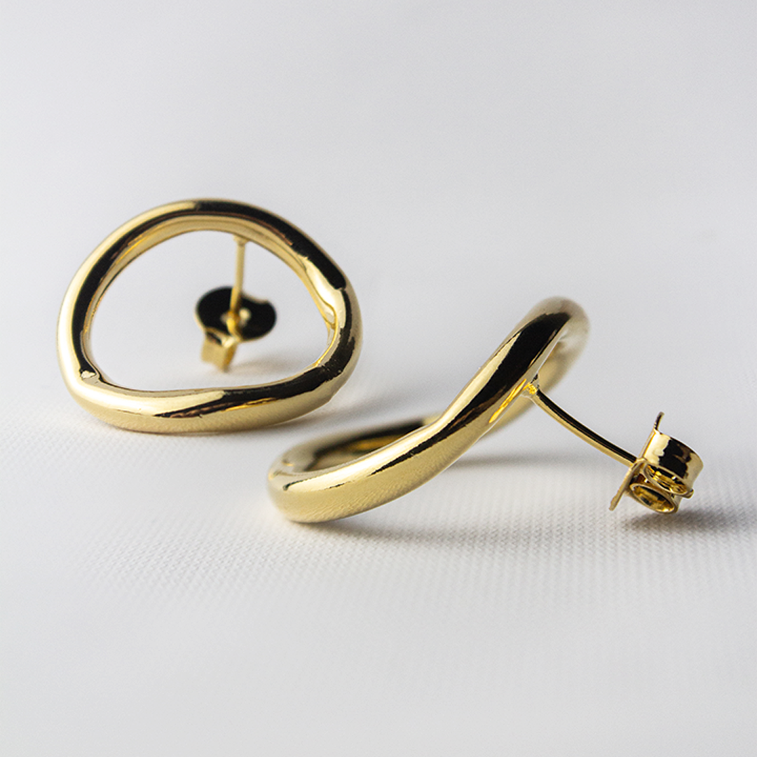 BRINCO ELO REDONDO ONDULADO BRINCO ELO REDONDO ONDULADO