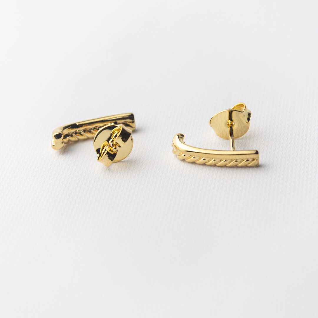 BRINCO EAR HOOK DUPLO TORCIDO BRINCO EAR HOOK DUPLO TORCIDO